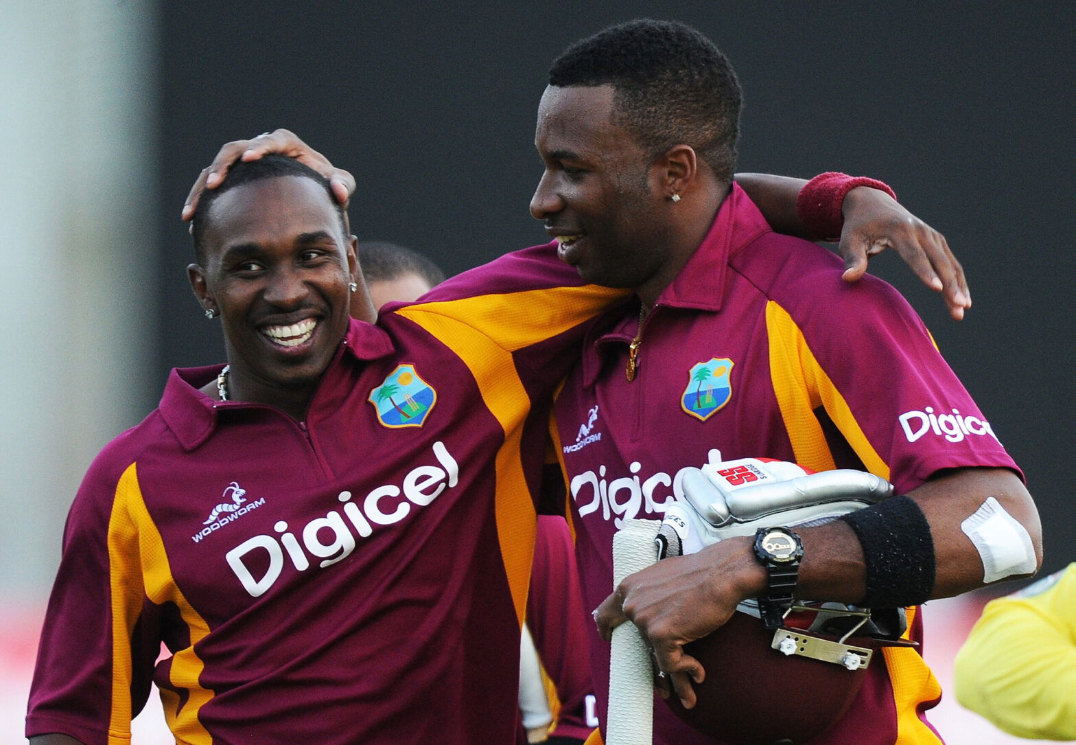 Dwayne Bravo and Kieron Pollard