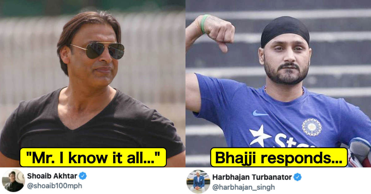 Shoaib Akhtar, Harbhajan Singh Engage In A Banter Ahead Of India-Pakistan Clash In T20 World Cup 2021