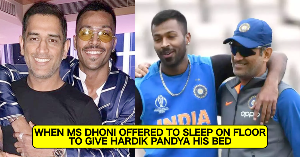 Hardik Pandya Recalls When MS Dhoni Offered His Bed And Told He Would Sleep On Floor