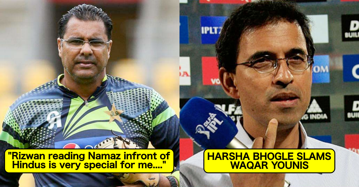 Harsha Bhogle Slams Waqar Younis After The Latter Says Watching Rizwan Offering Namaz Infront Of Hindus Was Very Special