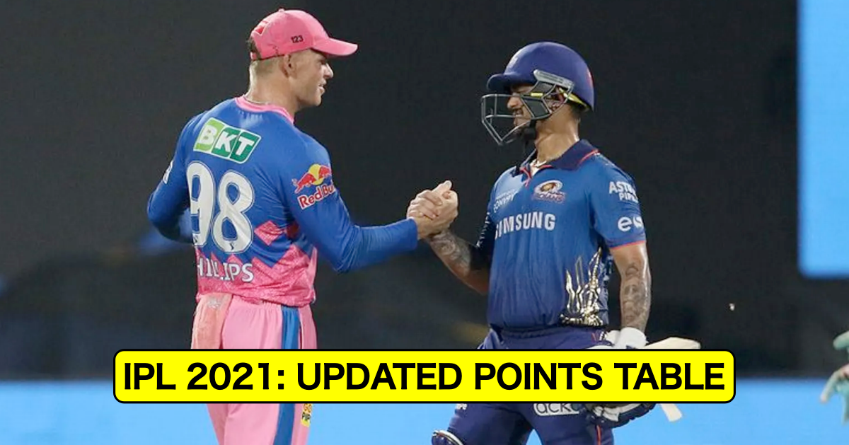 IPL 2021: Updated Points Table, Orange Cap, And Purple Cap Table After RR vs MI