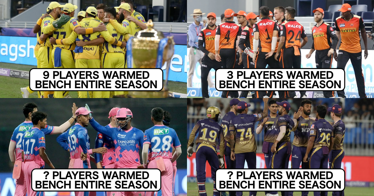 IPL 2021: Team-wise List Of Players Who Warmed The Bench Entire Season