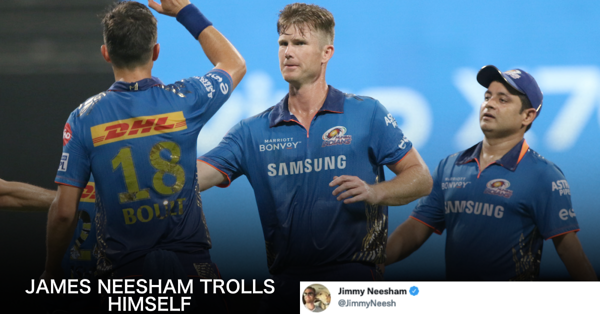 James Neesham Trolls Himself On Being Nominated As MI's Player Of The Match Alongside Kishan And Suryakumar