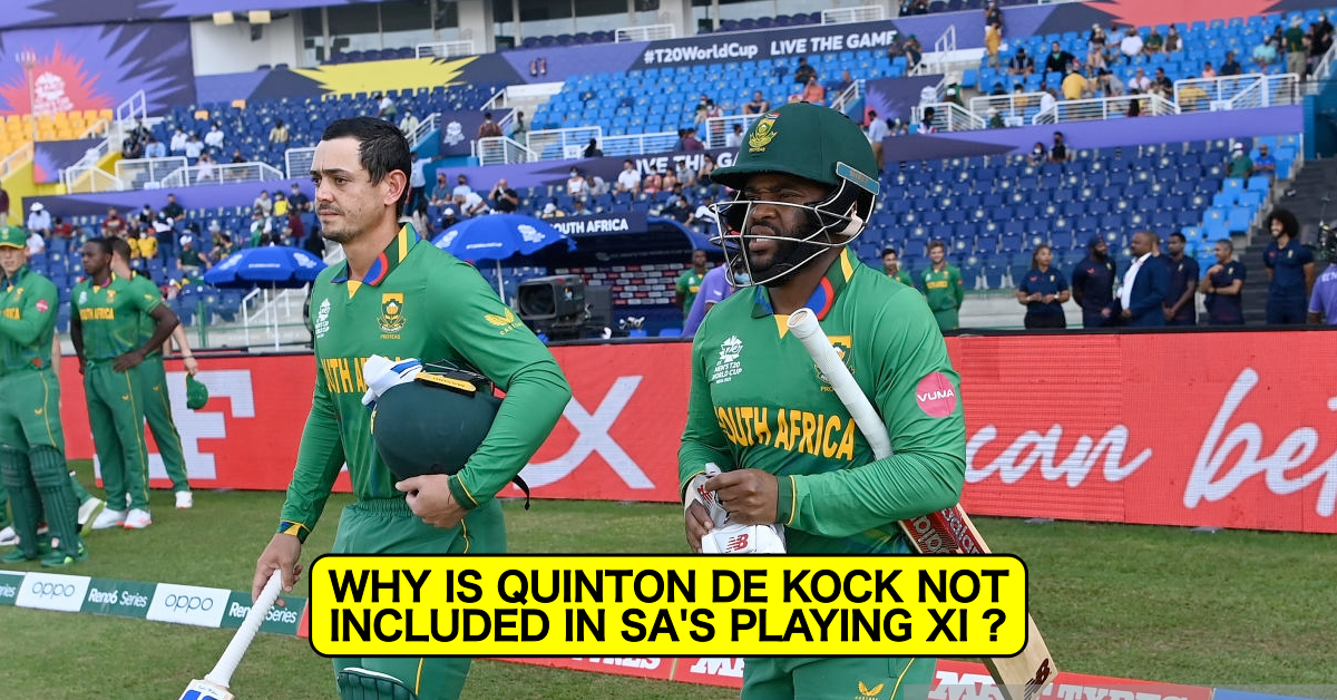 T20 World Cup 2021: Revealed - Why Quinton de Kock Isn't Included In South Africa's Playing XI vs West Indies Today