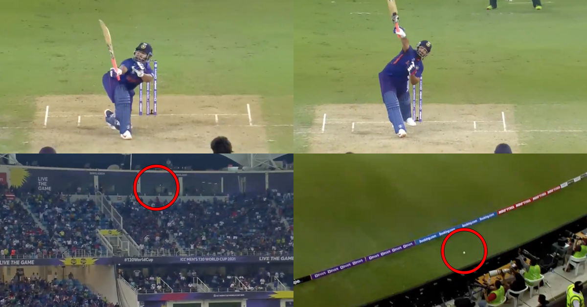 T20 World Cup 2021: Watch - Rishabh Pant Hits Two One-Handed Sixes Off Hasan Ali