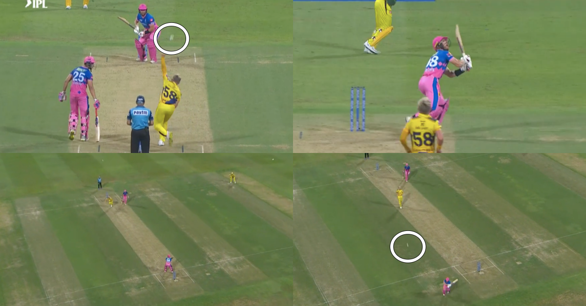 IPL 2021: Watch - Glenn Phillips Hilariously Tries To Hit Sam Curran's Moon Ball