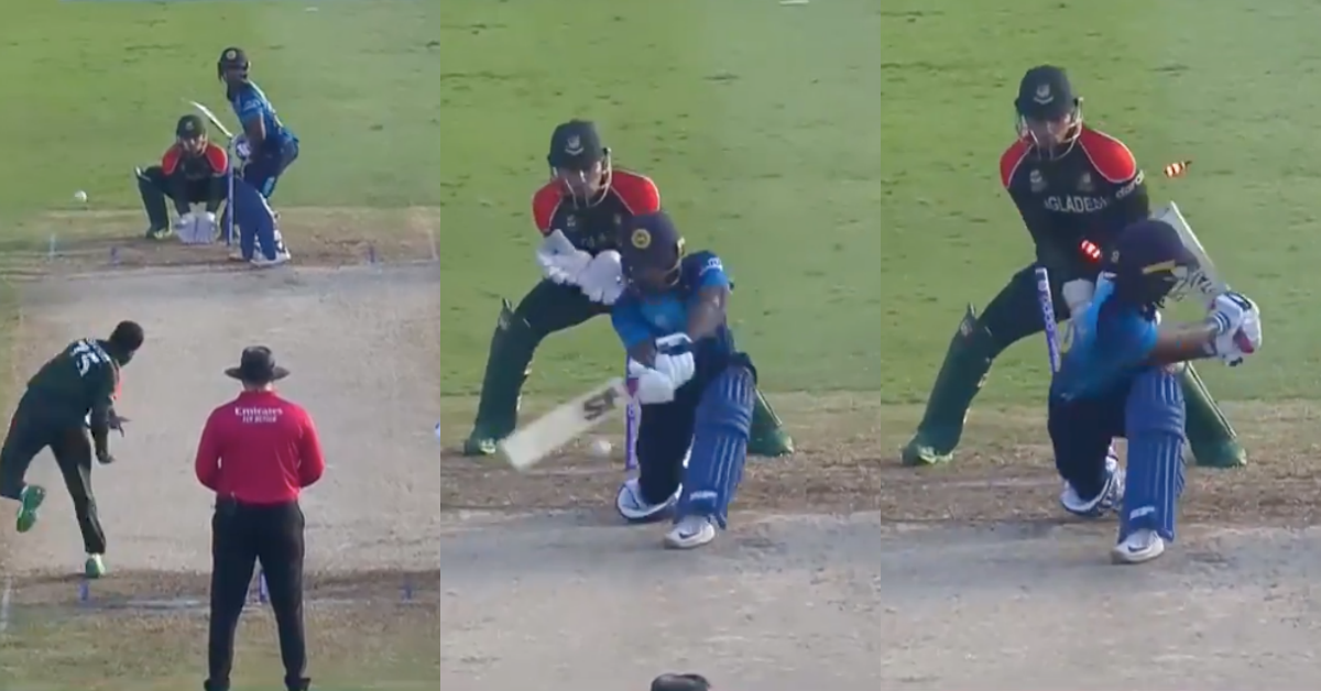 T20 World Cup 2021: Watch- Shakib al Hasan Knocks Back Pathum Nissanka's Stumps