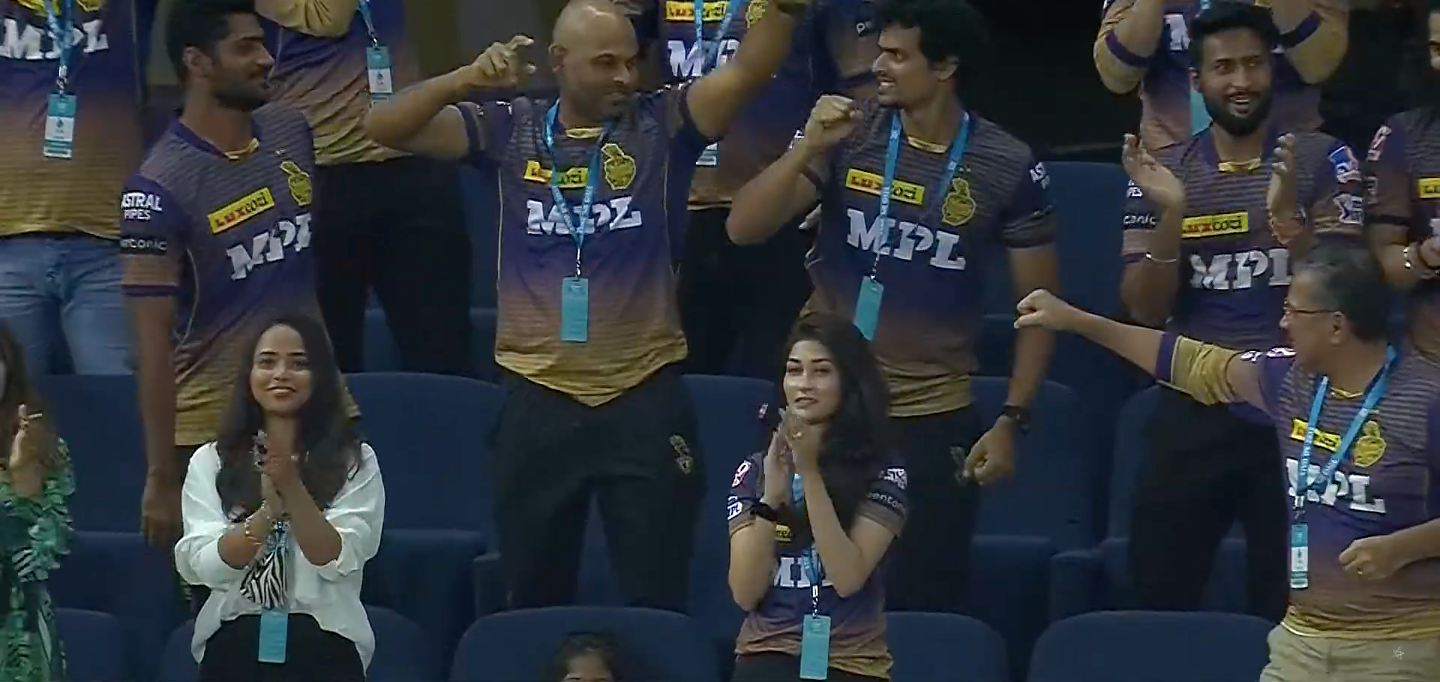 Revealed - Who Is This Beautiful Woman Spotted Wearing KKR Jersey During SRH vs KKR Match In Dubai