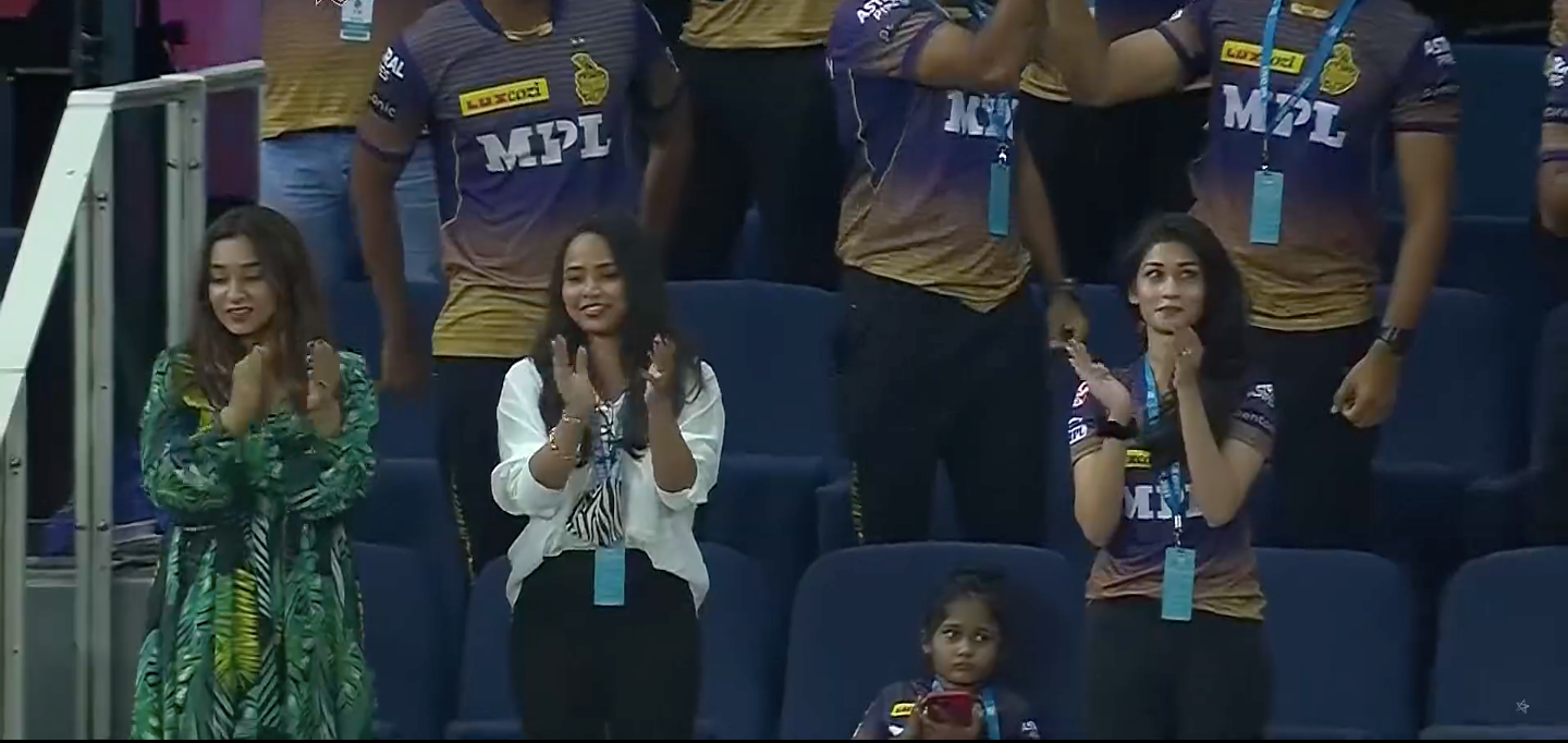 Revealed - Who Is This Beautiful Woman Spotted Wearing KKR Jersey During SRH vs KKR Match In Dubai