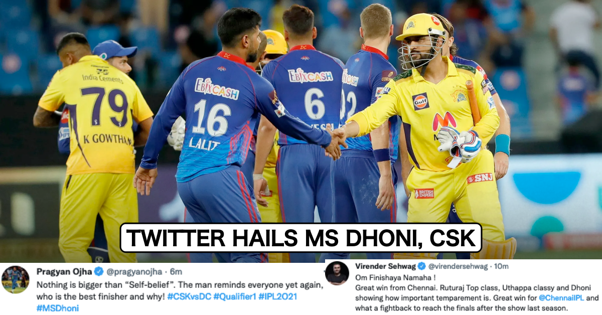 IPL 2021: Twitter Erupts As MS Dhoni's Last-Over Heroics Take CSK Past DC And Into The Finals