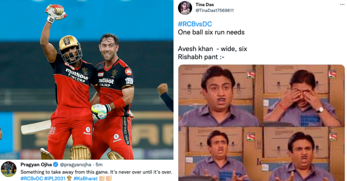 IPL 2021: Twitter Reacts As KS Bharat Steals The Show With A Last-Ball Six As RCB Beat DC By 7 Wickets
