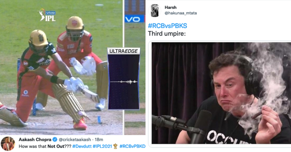 IPL 2021: Twitter Goes Berserk After Third Umpire Makes A Ridiculous Blunder During RCB vs PBKS