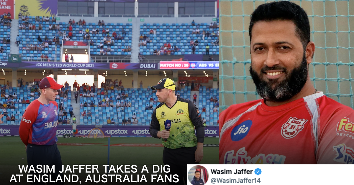 T20 World Cup 2021: Wasim Jaffer Takes A Dig At England, Australia Fans For Low Attendance In Dubai Clash