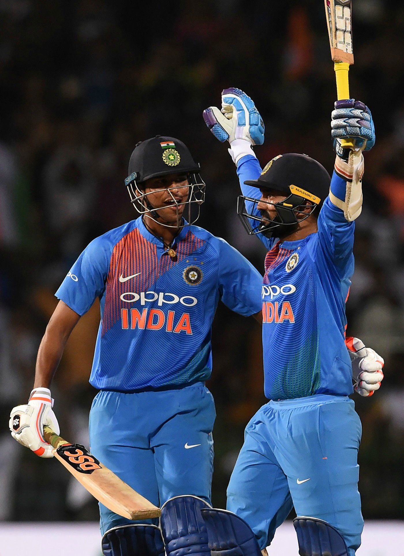 Dinesh Karthik and Washington Sundar.