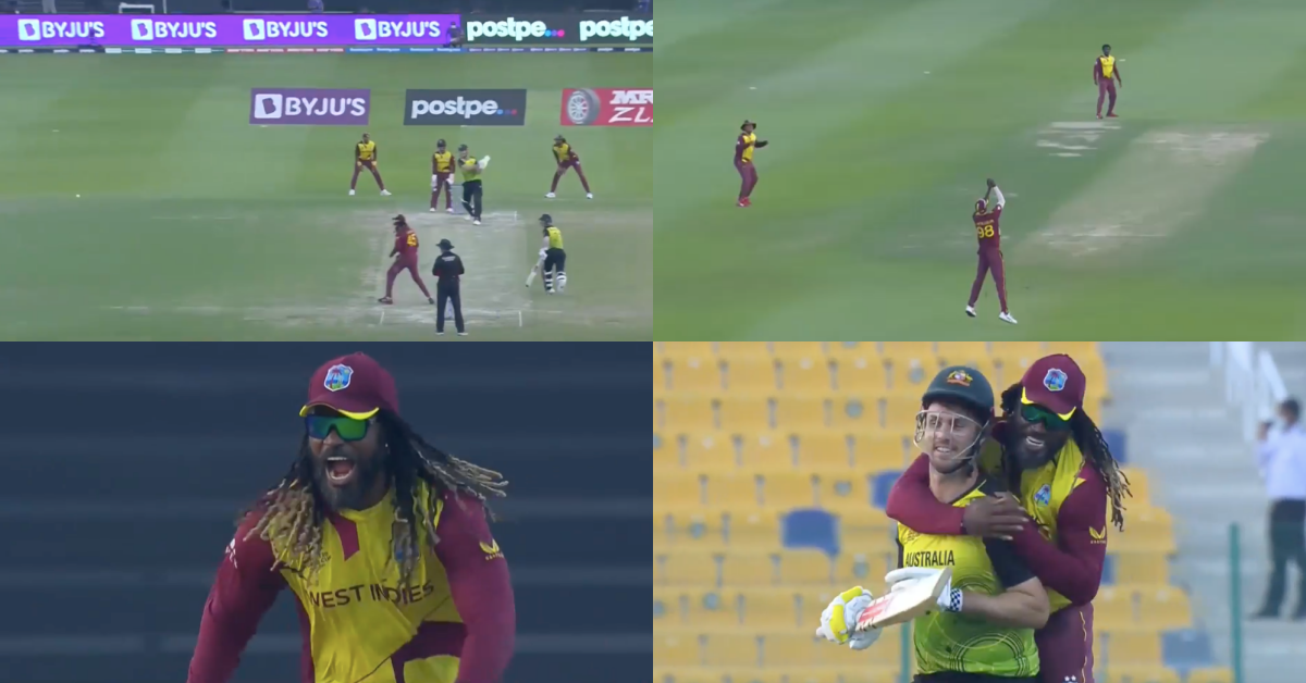 T20 World Cup 2021: Watch - Chris Gayle Hugs Mitchell March After Dismissing Him On His Last International Delivery