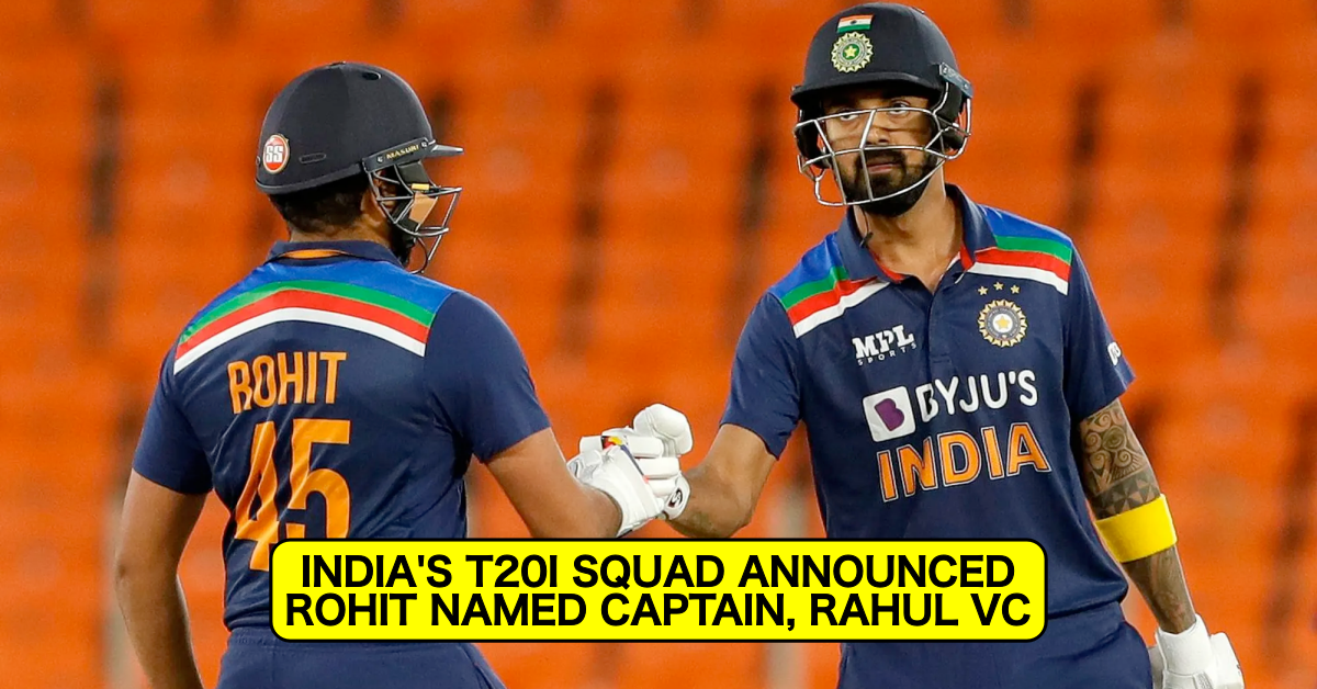 Rohit Sharma To Captain Team India As BCCI Announces India's T20I Squad vs New Zealand