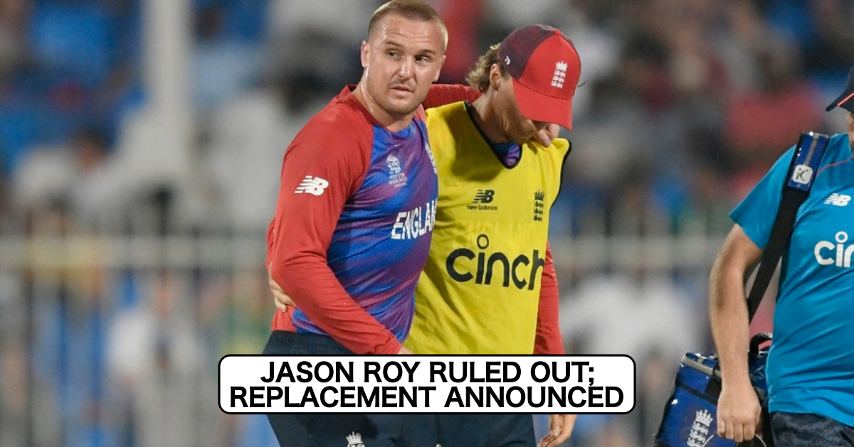 T20 World Cup 2021: England Opener Jason Roy Ruled Out; Replacement Announced