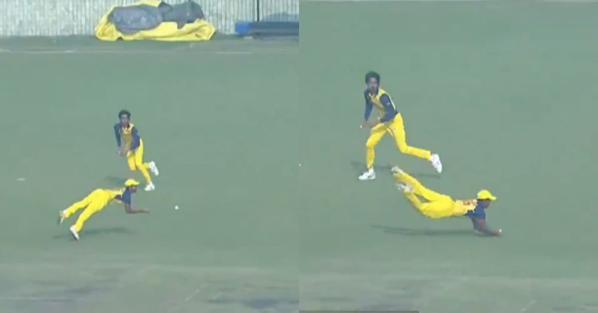 Syed Mushtaq Ali Trophy 2021: Watch - Murugan Ashwin Takes A Stunning Diving Catch To Dismiss Sanju Samson