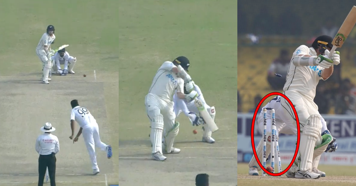 IND vs NZ 2021: Watch - Tom Latham Chops On After Reaching Fifty, Ravi Ashwin Provides India With The Breakthrough