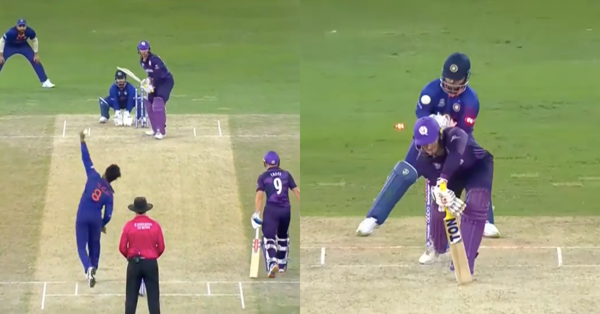 T20 World Cup 2021: Watch - Ravindra Jadeja Sends Back Richie Berrington With An Off-Spinner's Delight