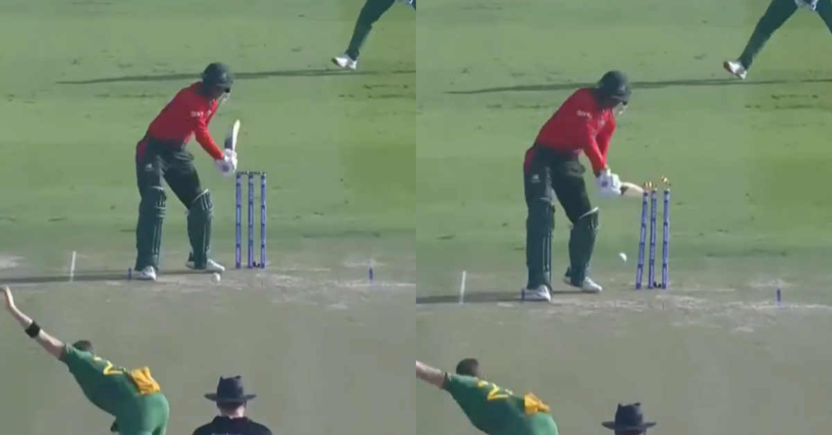 T20 World Cup 2021: Watch - Bangladesh's Nasum Ahmed Gets Hit-Wicket While Facing Anrich Nortje