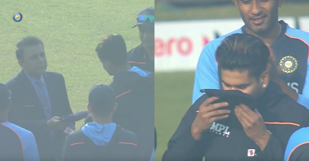Watch - Shreyas Iyer Receives His India Test Cap From Sunil Gavaskar Ahead Of 1st Test vs New Zealand At Kanpur
