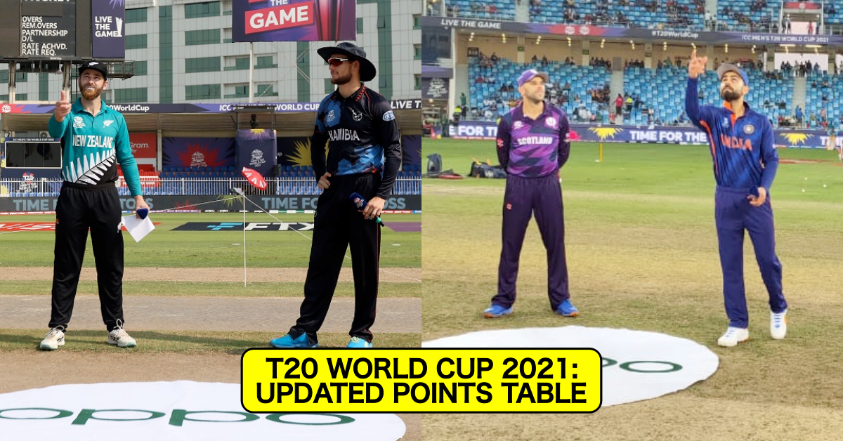 T20 World Cup 2021: Super 12 Points Table After New Zealand vs Namibia & India vs Scotland
