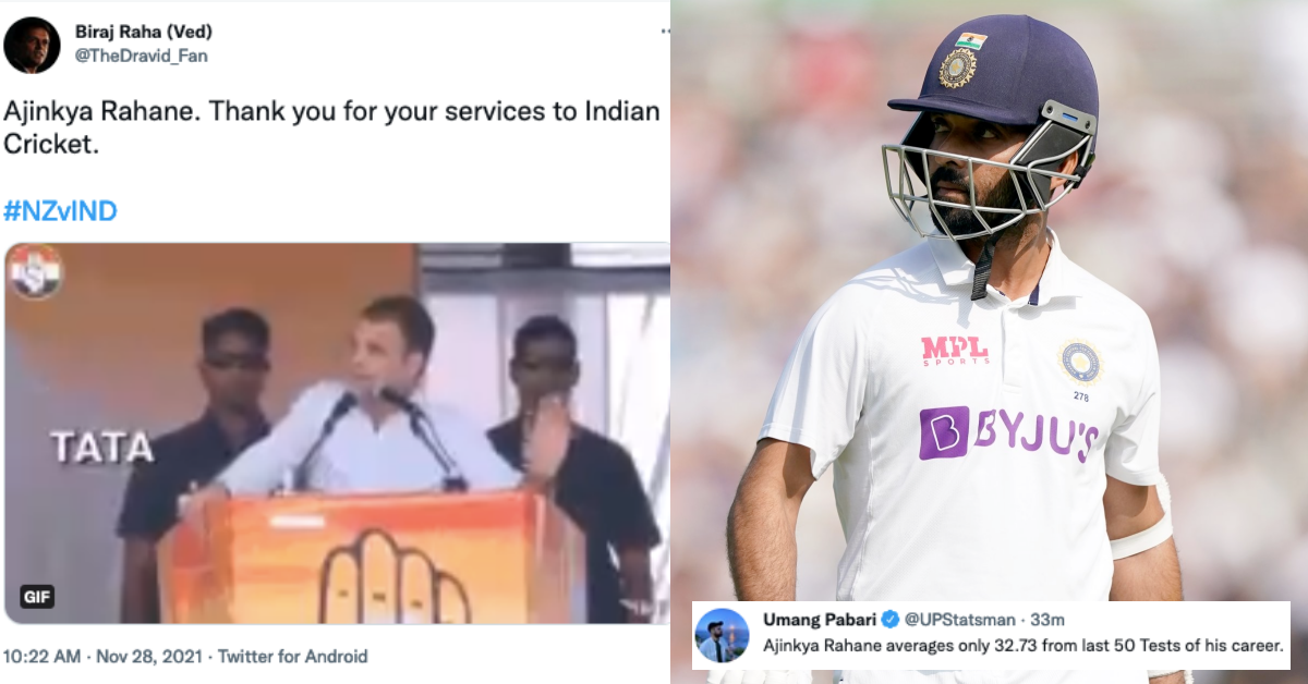 IND vs NZ 2021: Twitter Slams Ajinkya Rahane As The Batter Continues His Flop Show With The Bat
