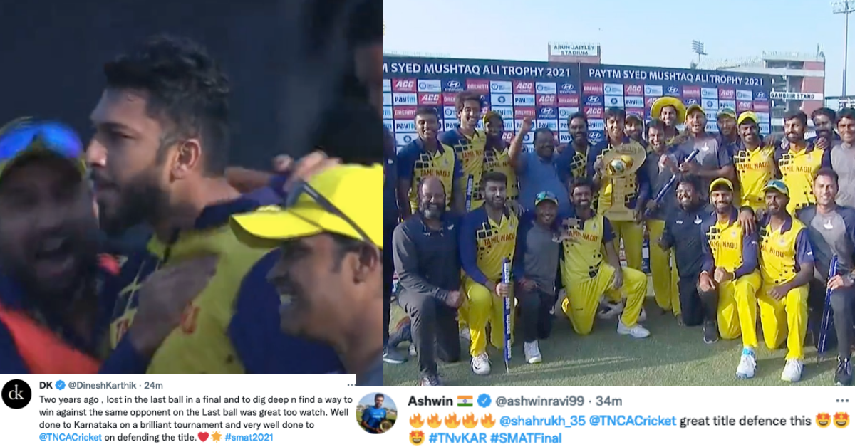 Twitter Erupts As Shahrukh Khan's Last-Ball Six Takes Tamil Nadu To Syed Mushtaq Ali 2021-22 Title