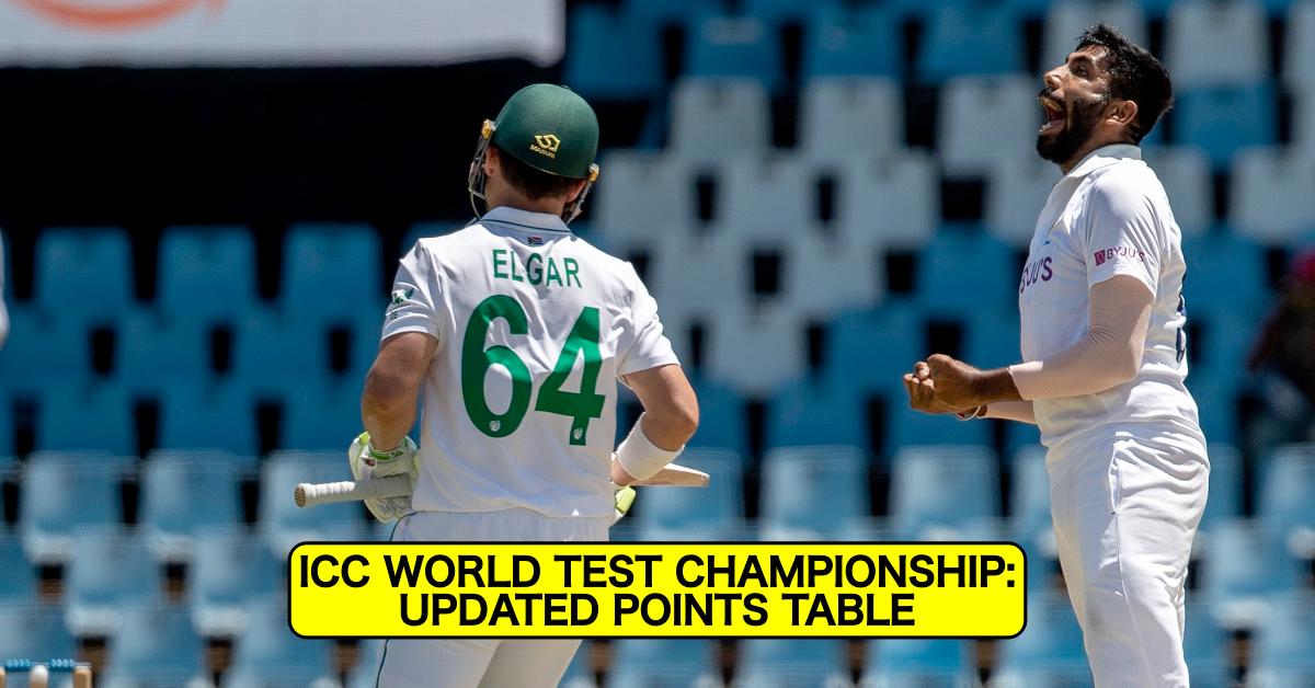 ICC World Test Championship 2021-23: Updated Points Table After 1st Test Between South Africa And India