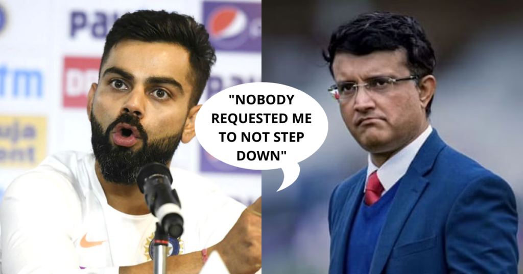 Virat Kohli Dismisses Sourav Ganguly's Statement That He Had Requested Virat To Not Step Down As The T20 Captain