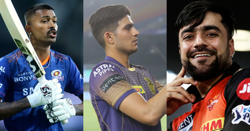 Hardik Pandya, Shubman Gill, Rashid Khan