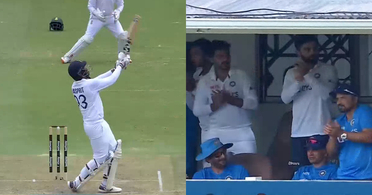 Watch: Indian Team Gives Jasprit Bumrah A Standing Ovation After He Smacks Kagiso Rabada For A Six