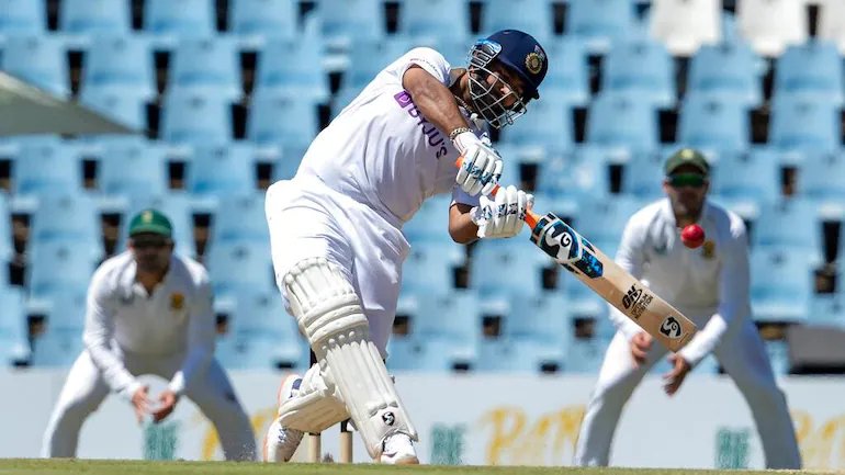 Rishabh Pant got out for a duck in second innings of JoBurg Test. Photo- AP