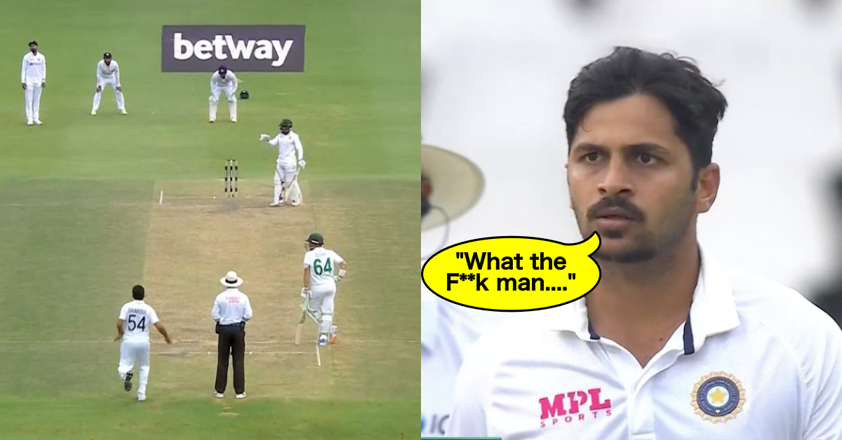 "What The F**k Man" Watch: Shardul Thakur Brutally Abuses Temba Bavuma On Day 4 Of Johannesburg Test