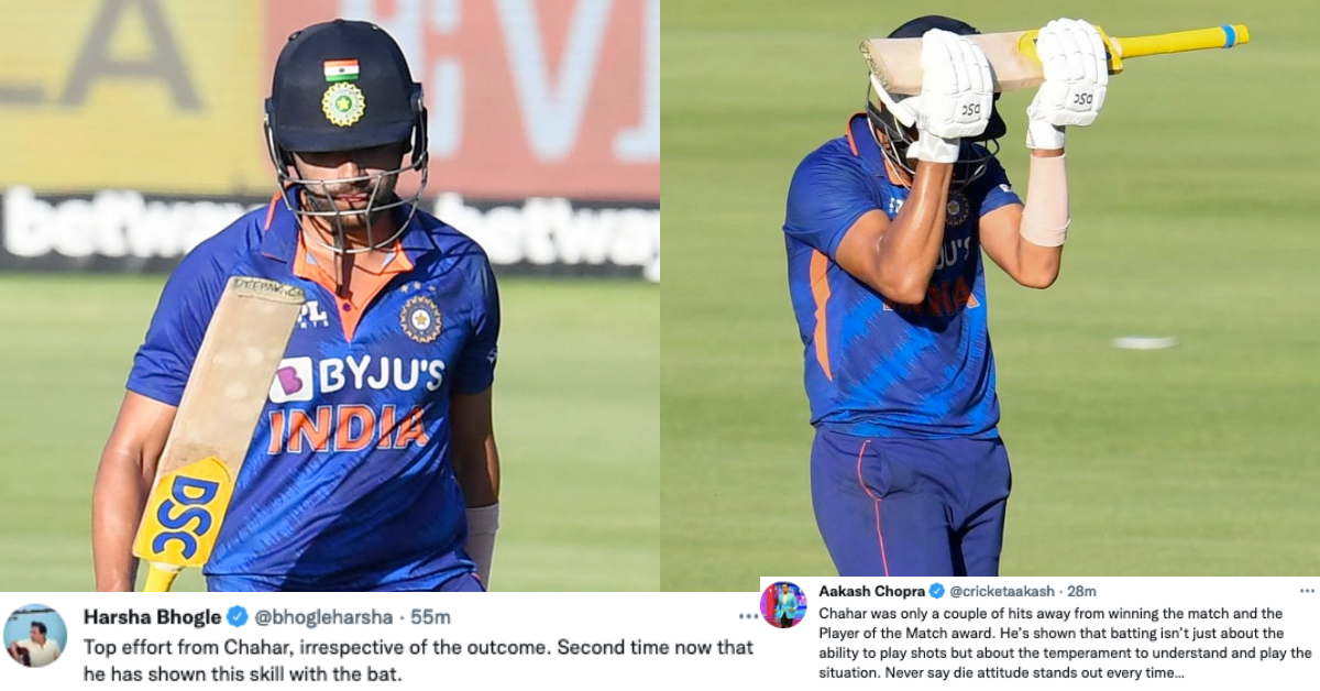 Twitter Reacts As Deepak Chahar Plays An Outstanding Innings In The Cape Town ODI vs South Africa