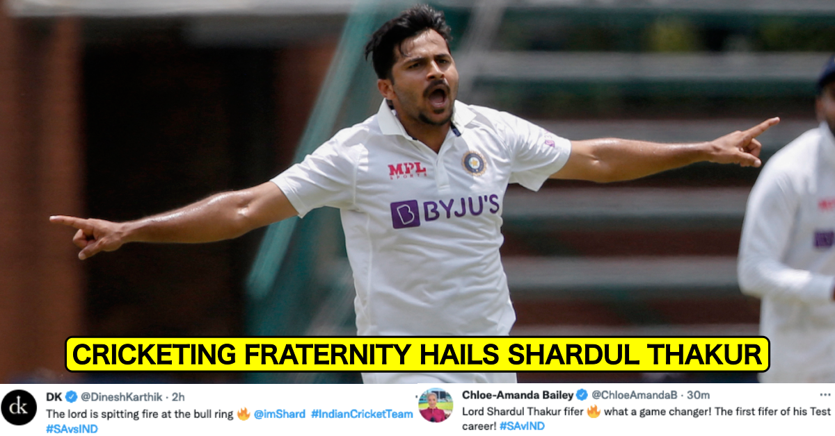 IND vs SA: Twitter Elated As Shardul Thakur Takes His First Five-Wicket Haul In Tests