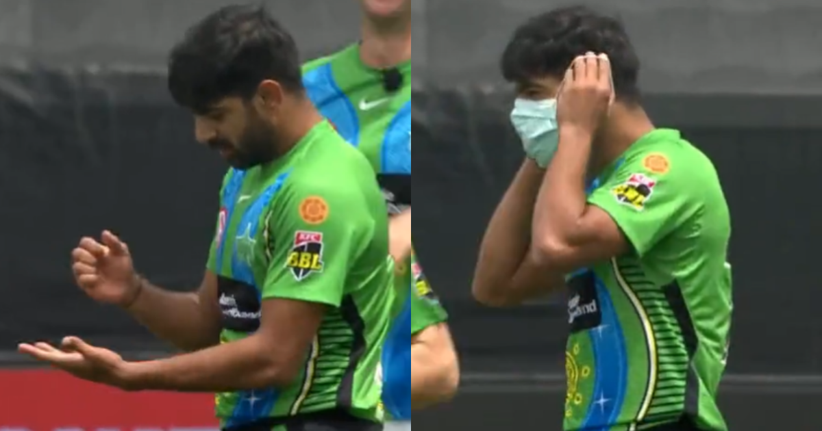 Watch– Pakistan Fast Bowler Haris Rauf's Never-Seen-Before "COVID-Safe" Wicket Celebration In BBL 2021-22