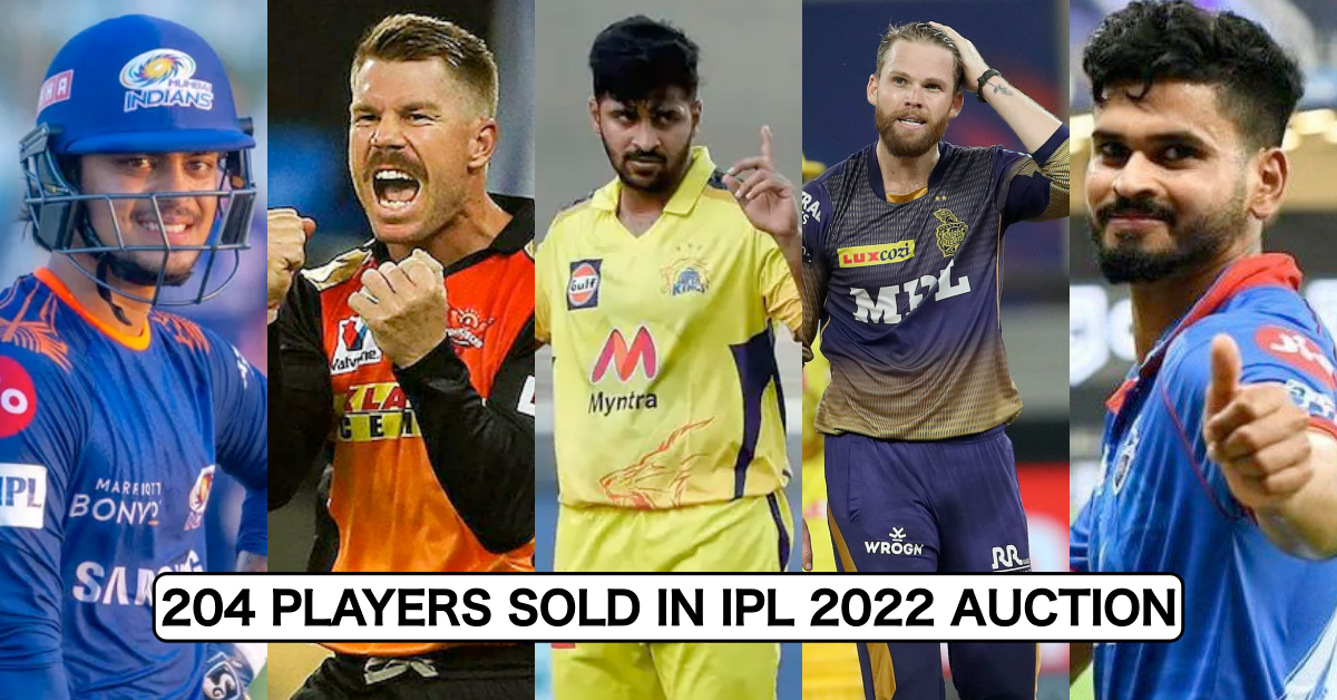 IPL 2022 Auction: List Of All Players Who Got Sold In The Mega Auction