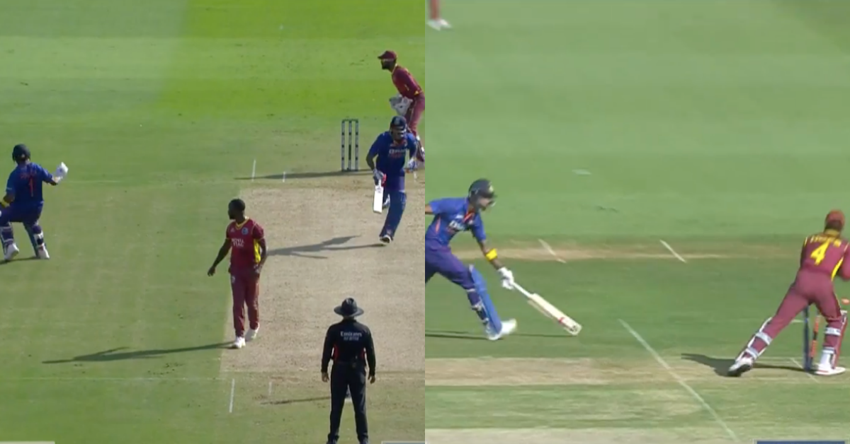 IND vs WI: Watch - KL Rahul Gets Run Out One Short Of Fifty In The Second ODI