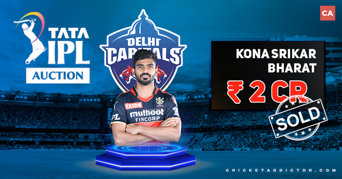 Kona Srikar Bharat Bought By Delhi Capitals (DC) For INR 2 Crore In IPL 2022 Mega Auction