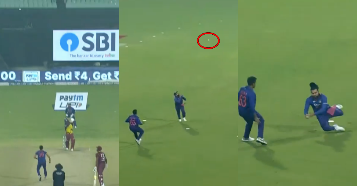 IND vs WI: Watch – Captain Rohit Sharma Takes An Incredible Leaping Catch To Dismiss Odean Smith