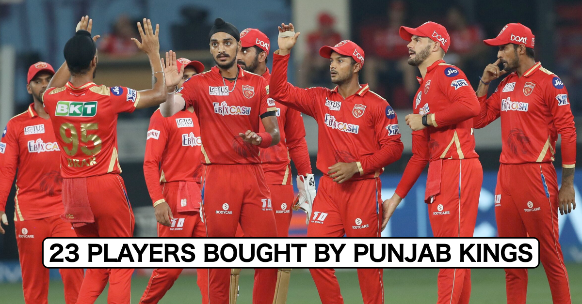 Complete List Of Players Bought By Punjab Kings (PBKS) In IPL Auction 2022