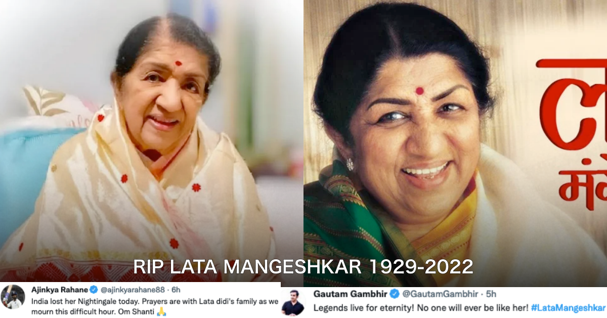 Cricketing Fraternity Mourns Sad Demise Of Singing Legend Lata Mangeshkar At The Age Of 92