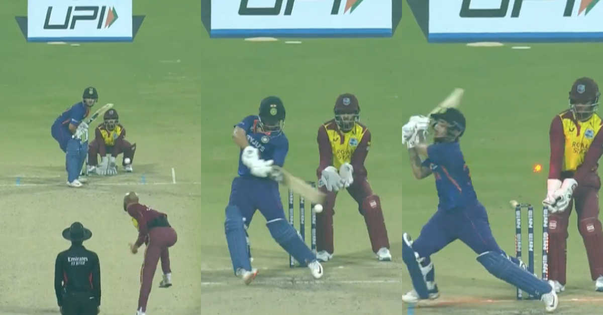 IND vs WI: Watch – Roston Chase Castles ‘Struggling’ Ishan Kishan For 34 In 3rd T20I