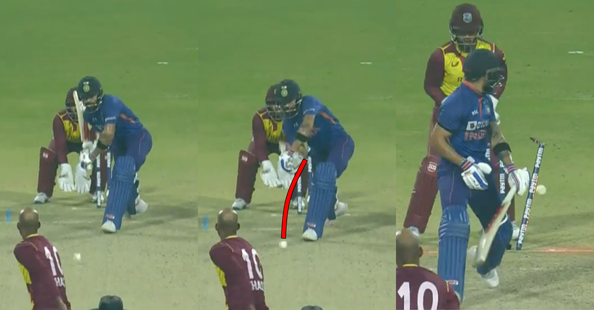 IND vs WI: Watch – Roston Chase Castles Virat Kohli To Bag His 3rd Wicket In 2nd T20I