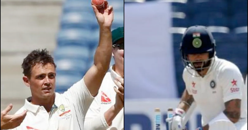 Steve O'Keefe, Virat Kohli