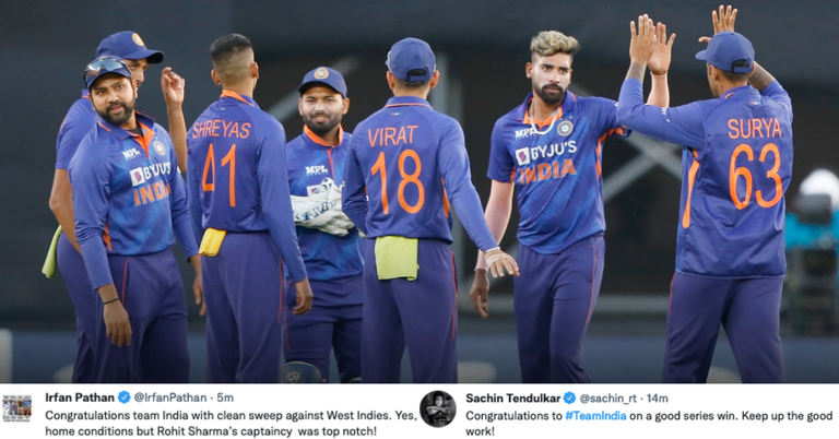 IND vs WI: Twitter Reacts As India Whitewash West Indies Following Crushing Victory In Final ODI