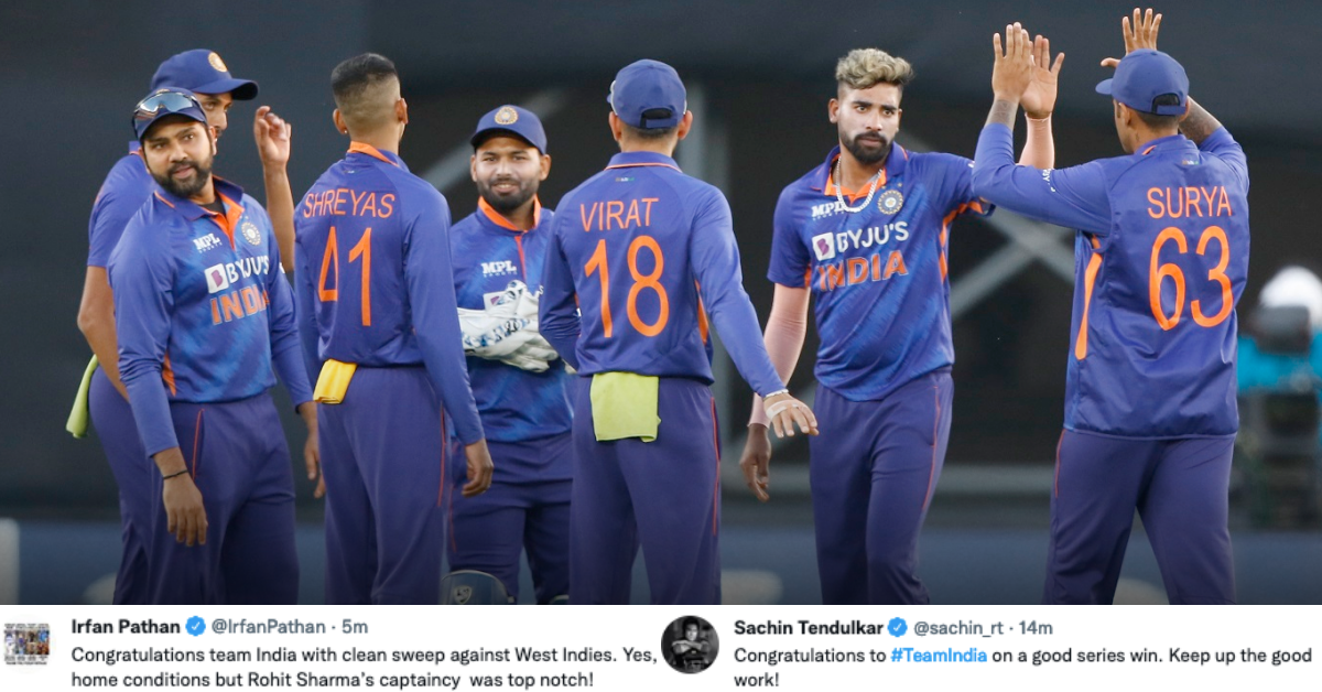 IND vs WI: Twitter Reacts As India Whitewash West Indies Following Crushing Victory In Final ODI