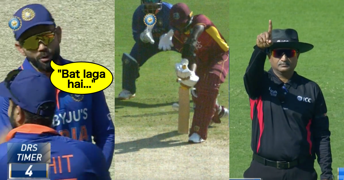 IND vs WI: Watch – “Rohit, Bat Lga Hai” – Virat Kohli Convinces Rohit Sharma To Take A Review, Turns Out To Be A Successful One